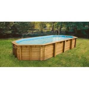 UBBINK Piscine bois OCEA 470 x 860 x 130 liner bleu