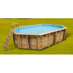 UBBINK Piscine bois SUNWATER 300 x 490 x 120 liner bleu