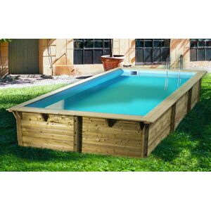 UBBINK Piscine bois SUNWATER 300 x 555 x 140 liner bleu