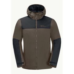 Veste imperméable Jack Wolfskin Jasper Ins Marron