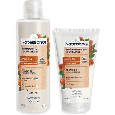 NATESSANCE Duo routine cheveux secs - Publicité NATESSANCE Duo routine cheveux secs - Publicité