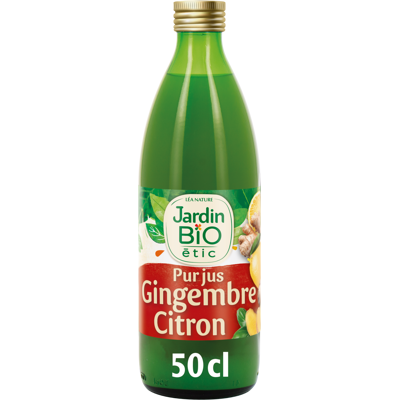 JARDIN BIO Pur Jus Gingembre Citron - Publicité JARDIN BIO Pur Jus Gingembre Citron - Publicité