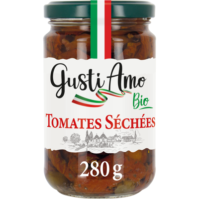 GUSTI AMO BIO Tomate séchée - bio - Publicité GUSTI AMO BIO Tomate séchée - bio - Publicité