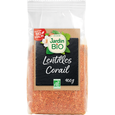 JARDIN BIO Lentille corail bio - Publicité JARDIN BIO Lentille corail bio - Publicité