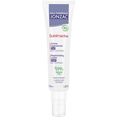 EAU THERMALE JONZAC Crème nuit régénérante bio - Publicité EAU THERMALE JONZAC Crème nuit régénérante bio - Publicité