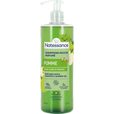 NATESSANCE Shampooing-douche bio Kids - Pomme - Publicité NATESSANCE Shampooing-douche bio Kids - Pomme - Publicité
