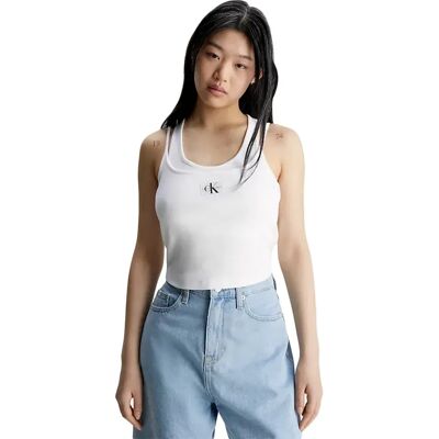 Débardeur Calvin Klein Cotele luxe Femme Blanc M - Publicité Débardeur Calvin Klein Cotele luxe Femme Blanc M - Publicité