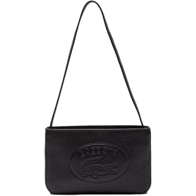 Sac bandoulière Lacoste Croco Femme Noir Taille unique - Publicité Sac bandoulière Lacoste Croco Femme Noir Taille unique - Publicité