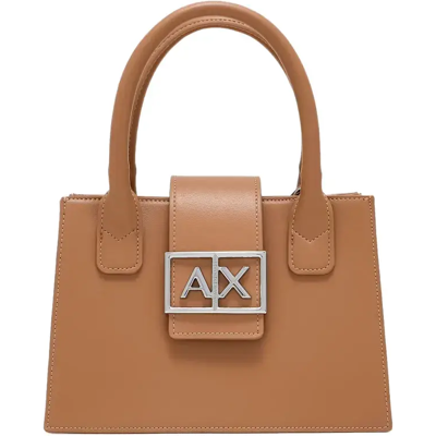 Giorgio Armani Sacs à main Armani Exchange signature Femme Marron Taille unique - Publicité Giorgio Armani Sacs à main Armani Exchange signature Femme Marron Taille unique - Publicité