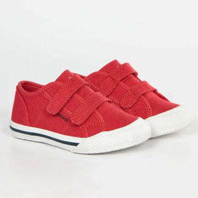 Basket Le Coq Sportif Deauvil classic Fille Rouge 22 - Publicité Basket Le Coq Sportif Deauvil classic Fille Rouge 22 - Publicité
