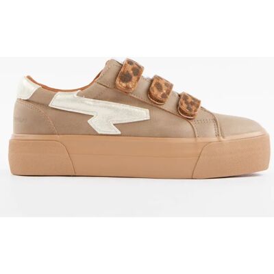 Basket Kaporal Cyndia Femme Beige 36 - Publicité Basket Kaporal Cyndia Femme Beige 36 - Publicité