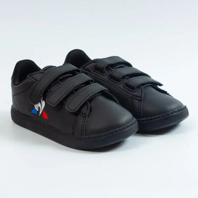 Basket Le Coq Sportif courtset inf Garçon Noir 22 - Publicité Basket Le Coq Sportif courtset inf Garçon Noir 22 - Publicité