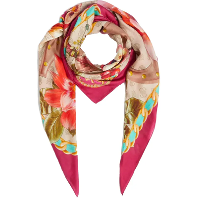 Foulard Guess Flowers Femme Rose Taille unique - Publicité Foulard Guess Flowers Femme Rose Taille unique - Publicité
