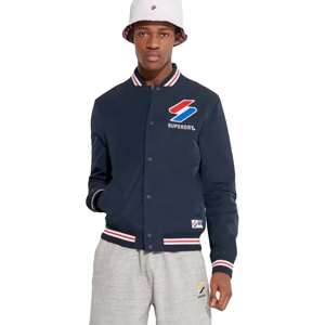 Veste Superdry Nylon varsity jacket Homme Bleu S - Publicité Veste Superdry Nylon varsity jacket Homme Bleu S - Publicité