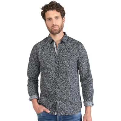 Chemise Le Temps Des Cerises Fibor Homme Noir M - Publicité Chemise Le Temps Des Cerises Fibor Homme Noir M - Publicité