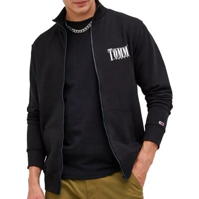 Gilet Tommy Jeans Logo tommy street Homme Noir XS - Publicité Gilet Tommy Jeans Logo tommy street Homme Noir XS - Publicité