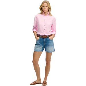 Short Superdry signature Femme Bleu 32 - Publicité Short Superdry signature Femme Bleu 32 - Publicité
