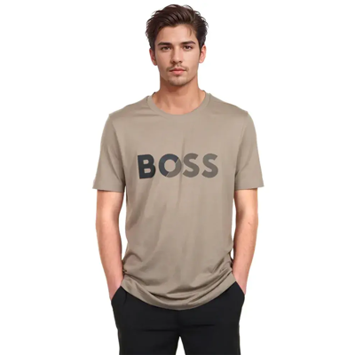 T shirt Boss Tape Homme Gris XL - Publicité T shirt Boss Tape Homme Gris XL - Publicité