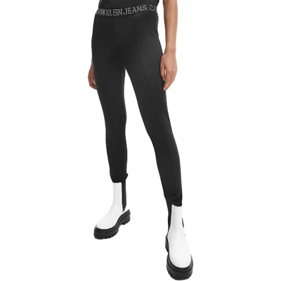 Legging Calvin Klein Logo ceinture Femme Noir M - Publicité Legging Calvin Klein Logo ceinture Femme Noir M - Publicité