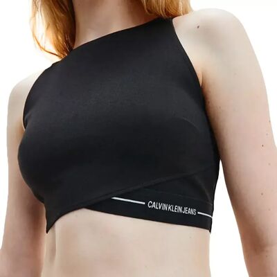 Débardeur Calvin Klein Jersey milano court Femme Noir S - Publicité Débardeur Calvin Klein Jersey milano court Femme Noir S - Publicité