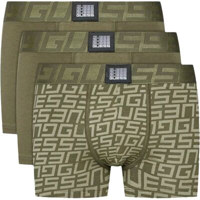 Boxer Guess Pack x3 multi G Homme Kaki M - Publicité Boxer Guess Pack x3 multi G Homme Kaki M - Publicité