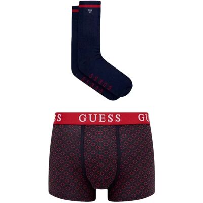 Boxer Guess Pack logo classic Homme Rouge S - Publicité Boxer Guess Pack logo classic Homme Rouge S - Publicité