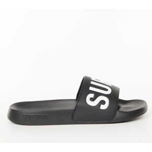 Claquette Superdry Logo classic pool slide Homme Noir S - Publicité Claquette Superdry Logo classic pool slide Homme Noir S - Publicité