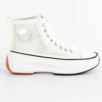 Basket Kaporal Authentic Femme Blanc 40 - Publicité Basket Kaporal Authentic Femme Blanc 40 - Publicité