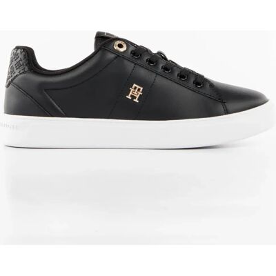 Basket Tommy Hilfiger Monogram Femme Noir 37 - Publicité Basket Tommy Hilfiger Monogram Femme Noir 37 - Publicité