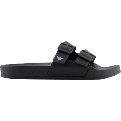 Giorgio Armani Claquette Emporio Armani GA Eagle Homme Noir 45 - Publicité Giorgio Armani Claquette Emporio Armani GA Eagle Homme Noir 45 - Publicité