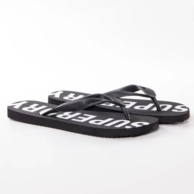 Tong Superdry Code essential Homme Noir L - Publicité Tong Superdry Code essential Homme Noir L - Publicité