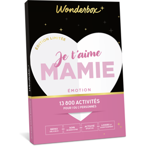 Coffret cadeau Wonderbox - Je t'aime mamie - 1 ou 2 personnes