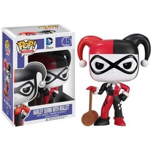 Batman - Figurine Pop Batman Harley Quinn Maillet Exclusive 9cm