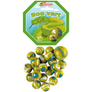 Filet de 20 billes + 1 calot - Boa vert