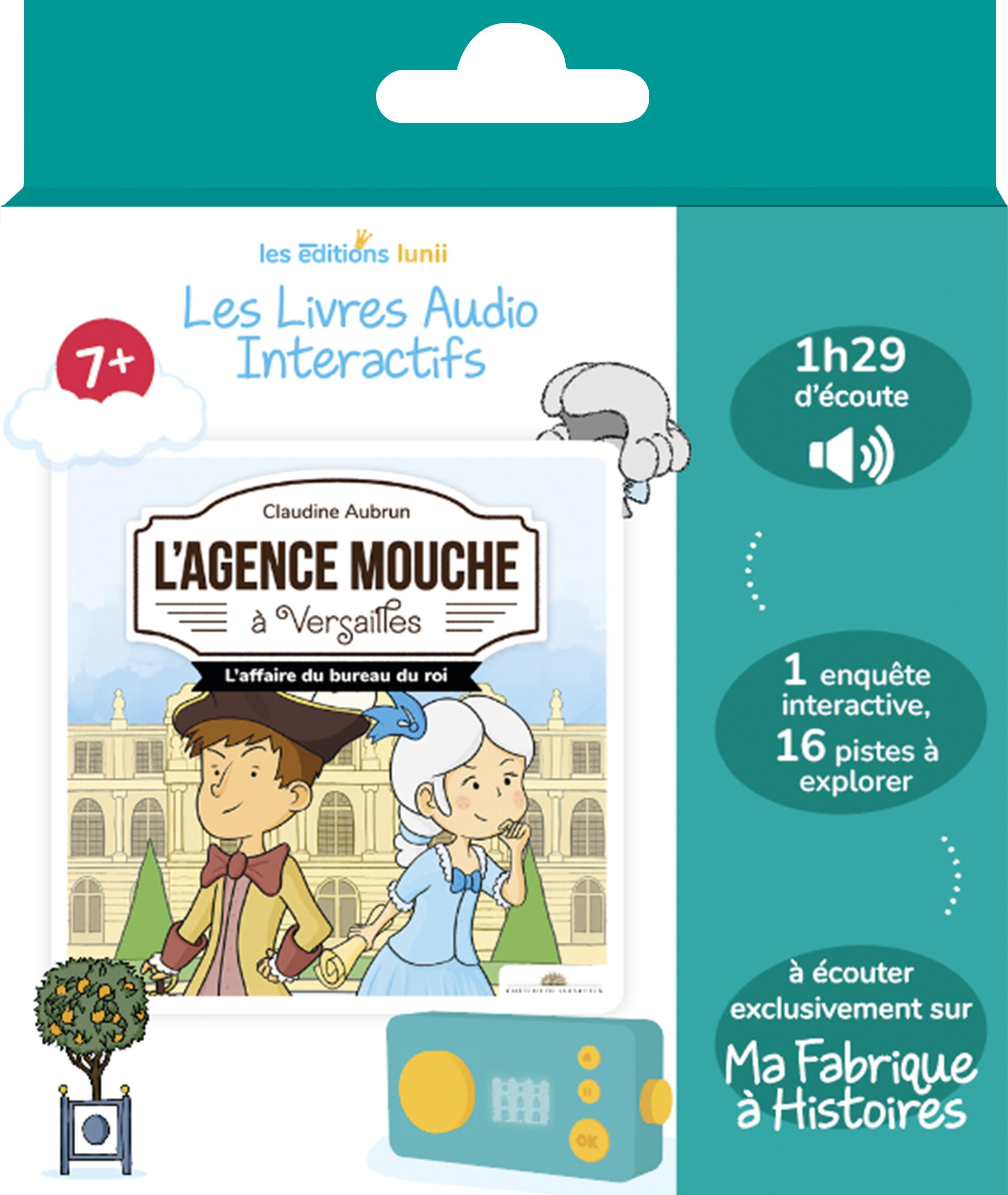 L?Agence Mouche à Versailles - Livre audio interactif dès 7 ans à écouter sur la conteuse Ma Fabrique à Histoires - Lunii