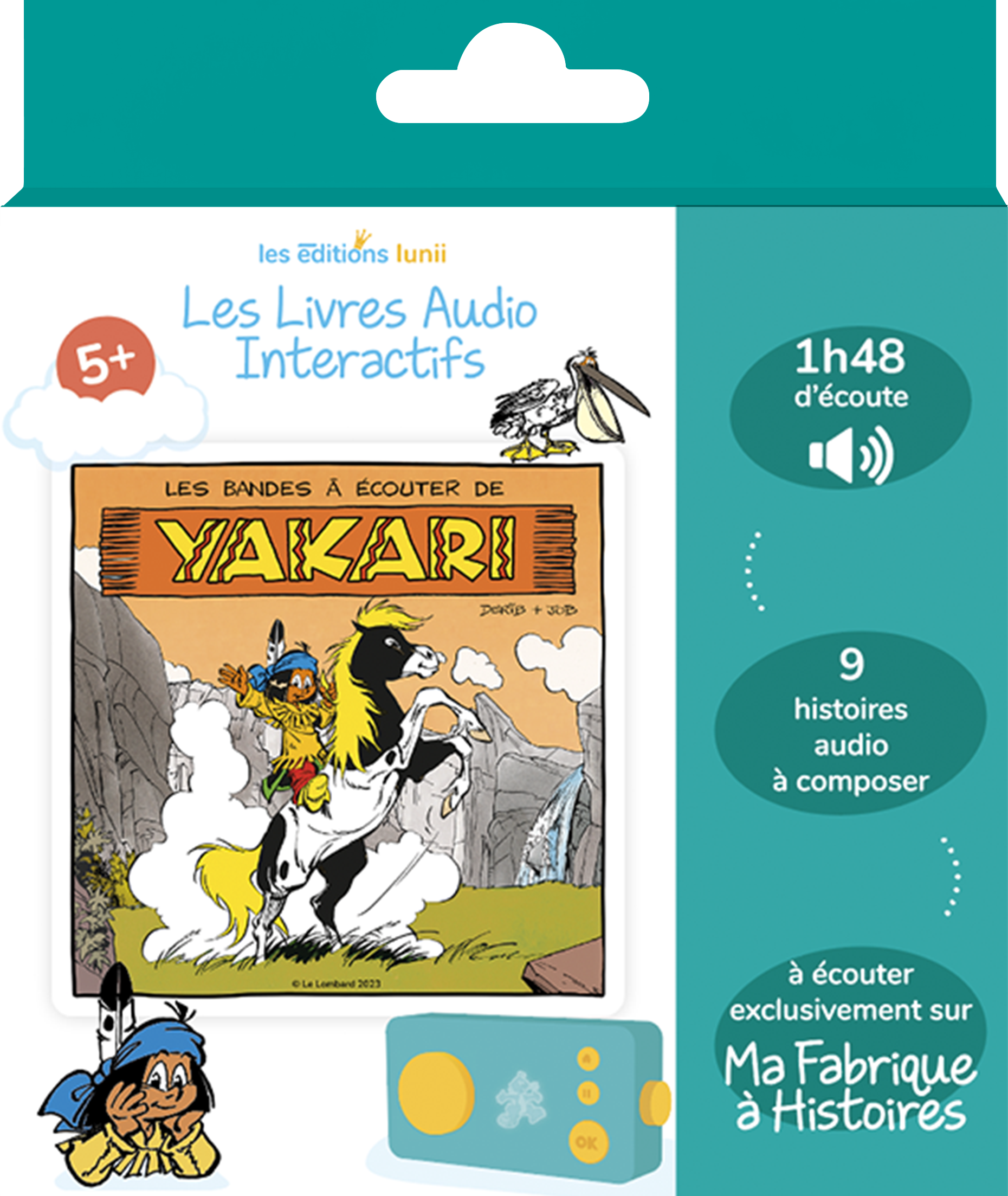 Les bandes à écouter de Yakari - Livre audio interactif dès 5 ans à écouter sur la conteuse Ma Fabrique à Histoires - Lunii