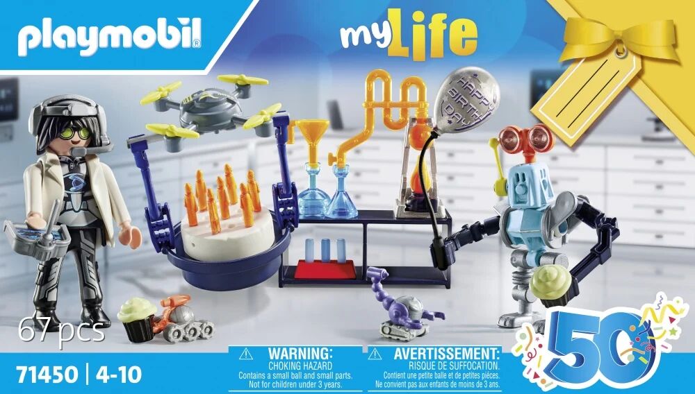 - Chercheur avec robot - 71450 - PLAYMOBIL My Life