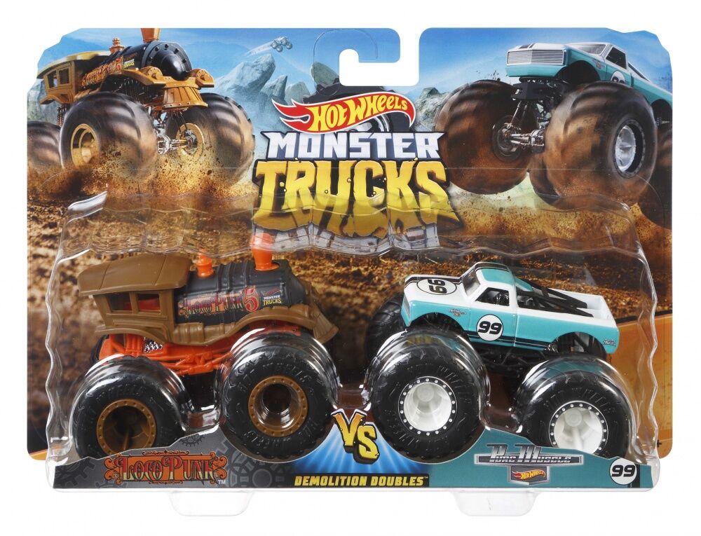 Monster Cable Trucks double démolition - Hot Wheels - Modèle aléatoire - Vendu à l'unité