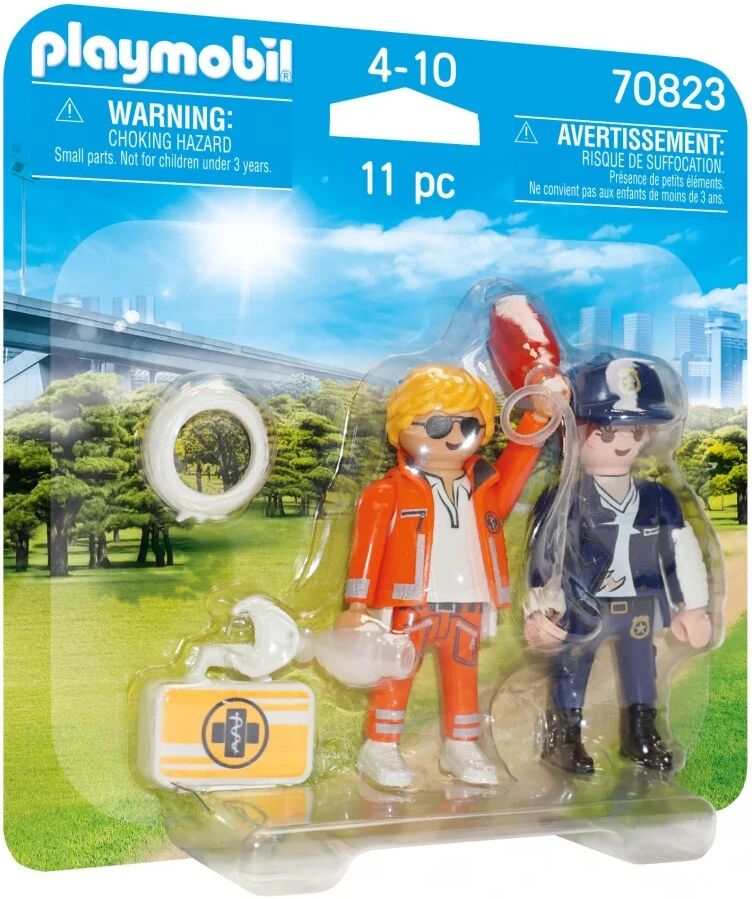 - Duo secouriste et policière  - 70823 - Playmobil® City Action