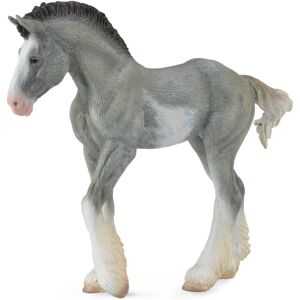 Collecta Chevaux (M): CLYDESDALE POULAIN BLUE ROAN 11x3x9,5cm