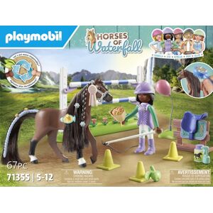 Playmobil - Zoe & Blaze avec parcours d'obstacles - 71355 - Playmobil® Horses of Waterfall