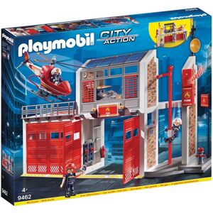 Playmobil - Caserne de pompiers avec hélicoptère- 9462 - Playmobil® City Action