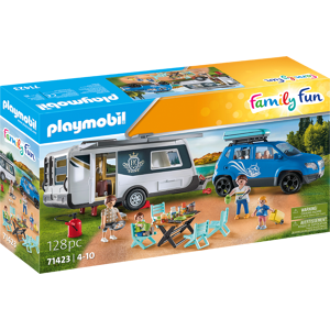 - Famille avec voiture et caravane - 71423 - Playmobil®