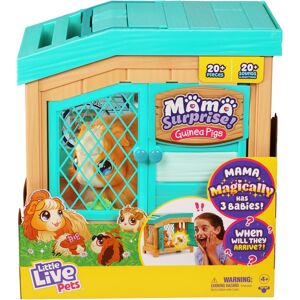 Little Live Pets Mama Surprise Maman-cochon d'Inde avec cage et