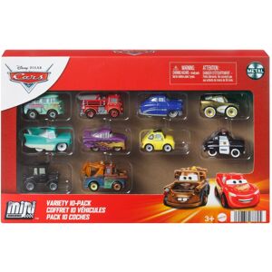 Coffret 10 Véhicules- Cars Disney Pixar - Modèles aléatoires -