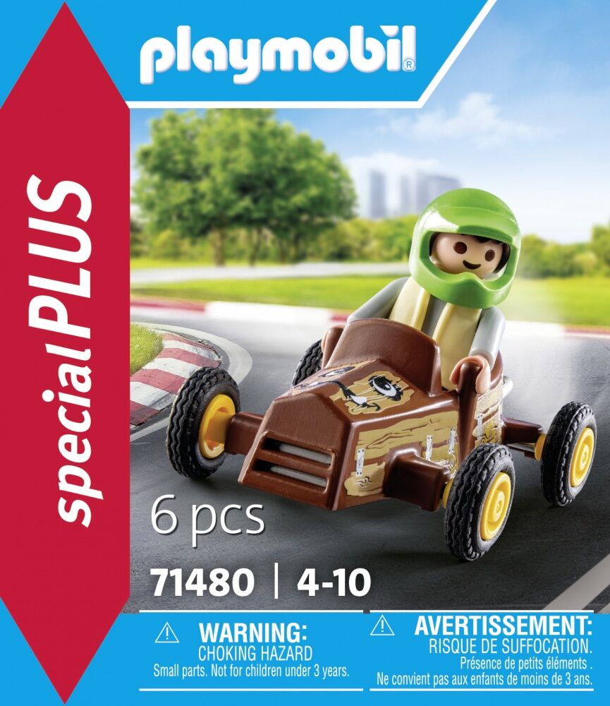 Playmobil - Enfant avec voiture de karting - 71480 - Special plus