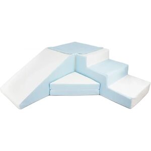 Set de 4 blocs en mousse pour le jeu blanc, bleu (pastel)