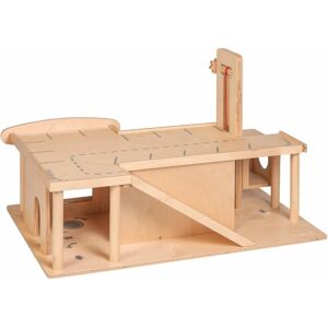 Grand garage en bois  - jeu Montessori