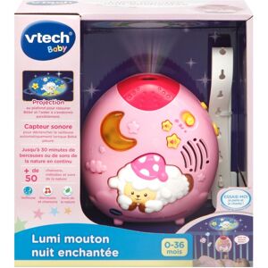 Veilleuse Lumi mouton nuit enchanté rose