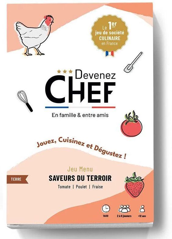 Devenez Chef - Jeu de société culinaire - Menu Saveurs du terroir